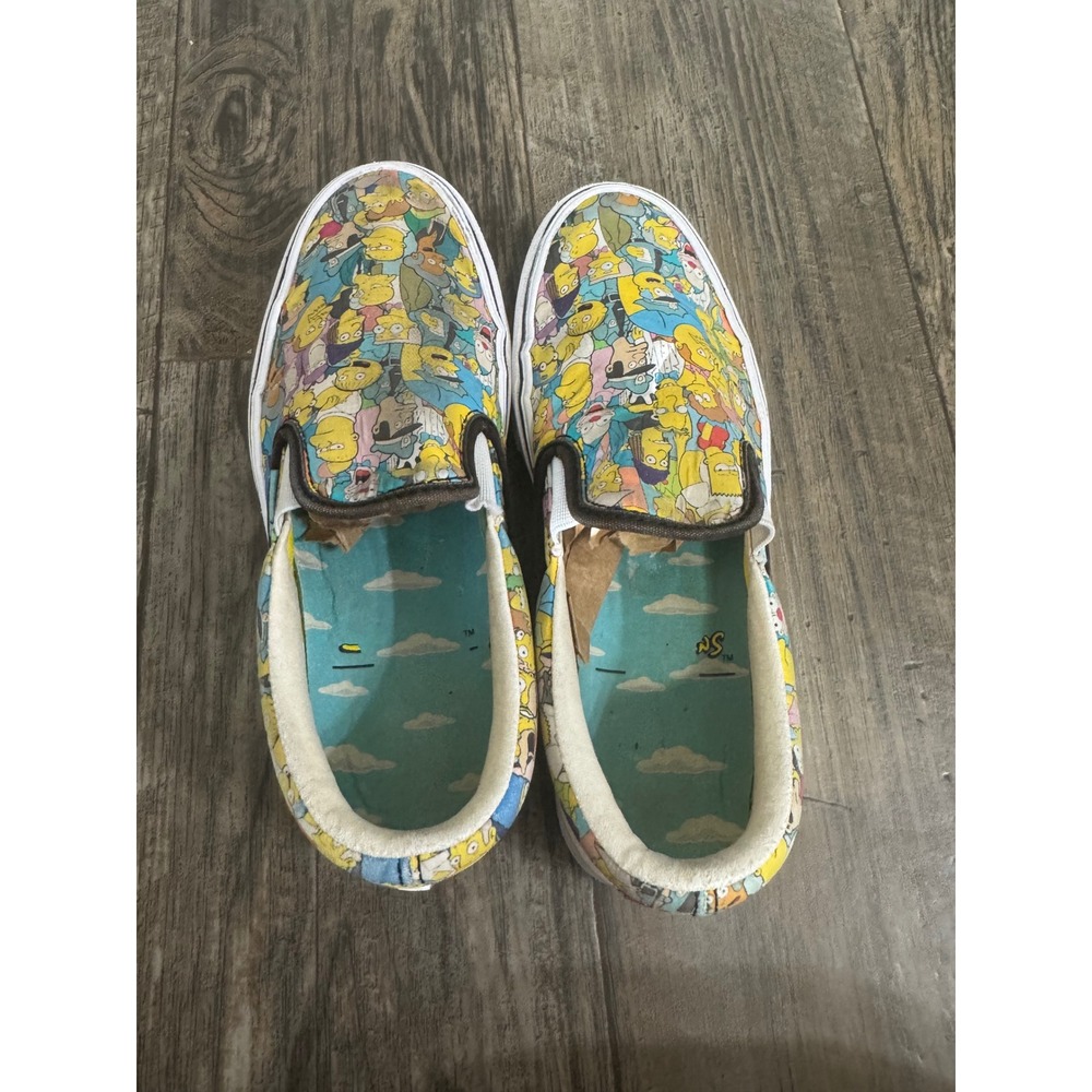 Vans x The Simpsons Classic Slip-On Cast Springfield Multi Color Sneakers Women - Picture 5 of 9